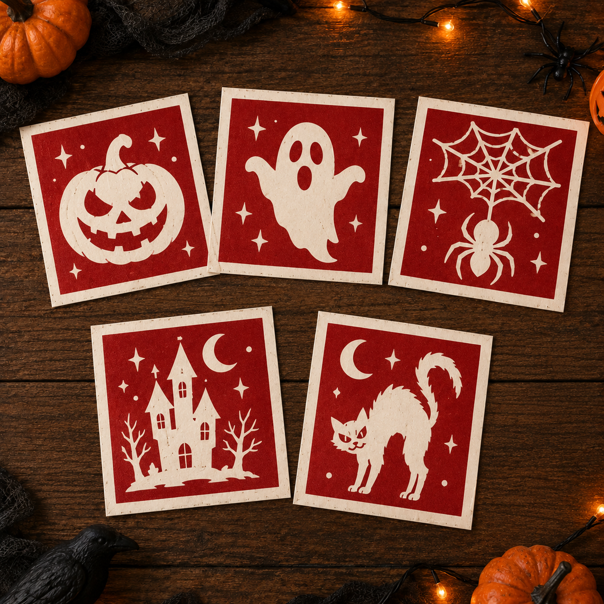 5 Halloween Brewgram Stencils