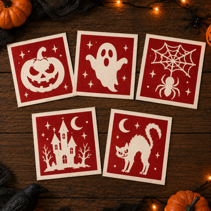 5 Halloween Brewgram Stencils